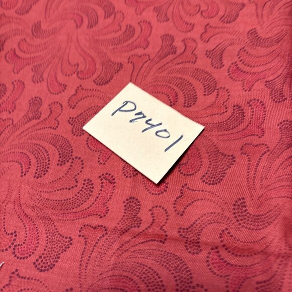 Red & Black Patterned Fabric Piece 19"x38" for Sewing Crafts Quilting Home Proje - Picture 4 of 4